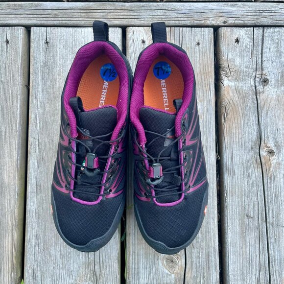 Women's MERRELL Fullbench Steel Toe Safety Work Shoes Size 7.5 - Picture 2 of 7